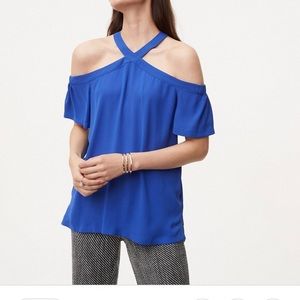 Anne Taylor LOFT Royal Blue Blouse